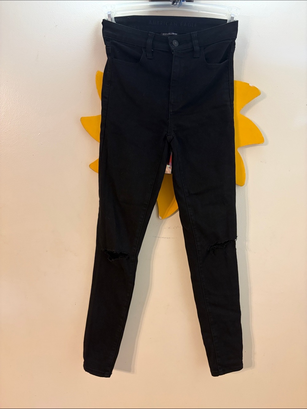 American Eagle Outfitters Black Skinny Jeans Ne(x)t Level Stretch Sz. 4
